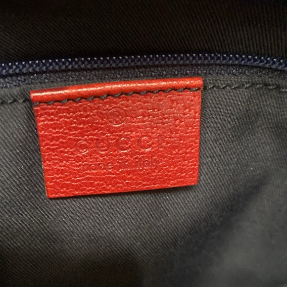 Gucci Deep Red Leather with Interior Logo Rim Tote - Picture 11 of 12